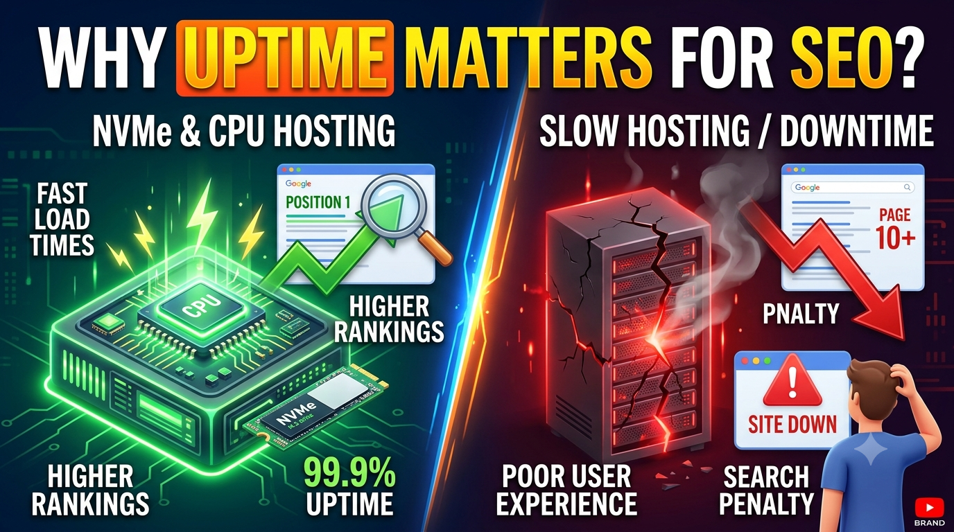 Lagom Blog & Announcements - Why Uptime Matters for SEO: High-Performance NVMe & CPU Hosting